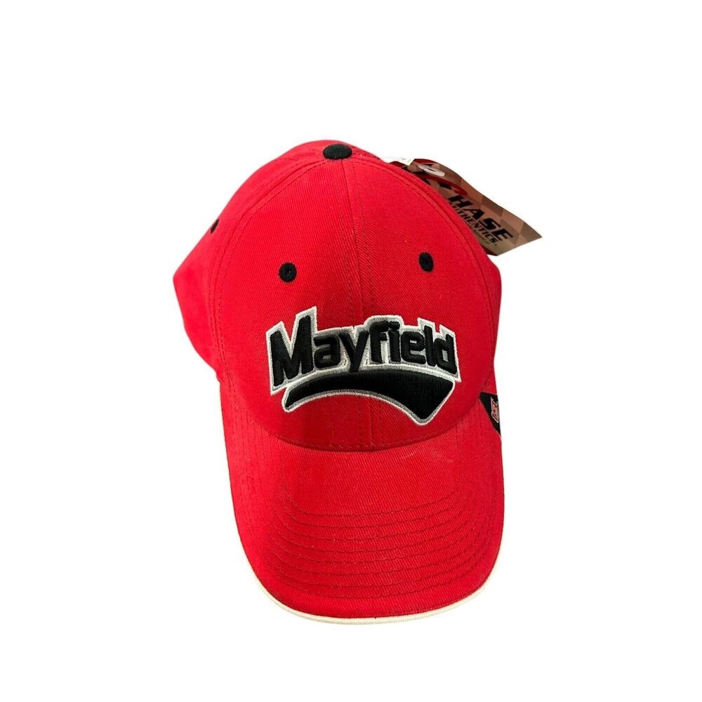 Jeremy Mayfield # 19 Dodge Red Vintage Chase Authentics Strapback‎ Cap Hat